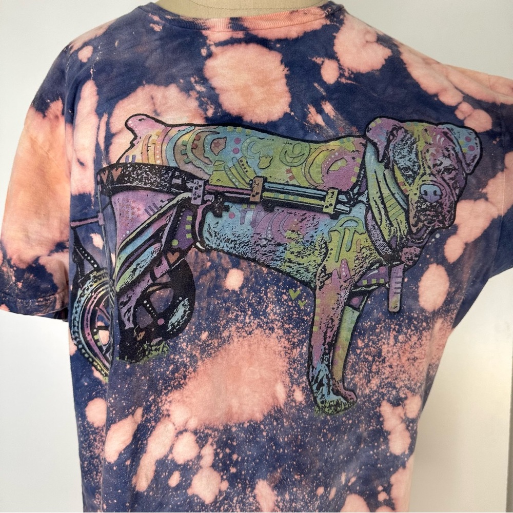 The mountain Blue dog graphic tee Large